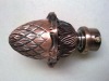 2011 copper metal curtain finial