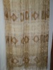 2011 design yellow stripe curtain fabric