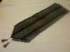 2011 elegant design, hotel bed runner,tree bark runner(black color)