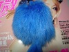 2011 fashion stock fox fur lovely key chains