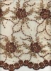 2011 fashionable design for wedding and evening dress embroidery fabric