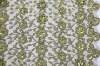 2011 fashionable sequins embroidery fabrics with handwork