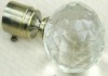 2011 glass curtain rod crystal finials