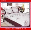 2011 high quality 100%cotton embroidered patchwork quilt set