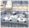2011 hot sale embroidered crib baby bedding set