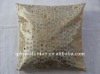2011 hot sale style100% polyester silver plating letter & sinicism design square handmade cushion cover & cushion & pillow case