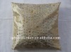 2011 hot sale style100% polyester silver plating letter & sinicism design square handmade cushion cover & cushion & pillow case