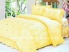 2011 hot sales luxury cotton/polyester luxury cotton jacquard bedding set