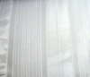 2011 hot sell 100%polyester transparent curtain gauze (lighe color stripe design )