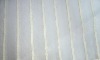 2011 hot sell 100%polyester transparent curtain gauze (lighe color stripe design )