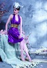 2011 hot sell lady purple  formal evening dress