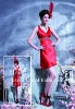 2011 hot sell lady red formal evening dress