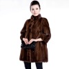 2011 hot sell mink fur coat