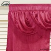 2011 latest red polyester window curtain design
