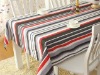 2011 latest stripe dining table linen  table cloth overlay