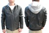 2011 men washed pu leather jacket