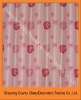 2011 new 100%polyester blackout rose  printed  curtain fabric