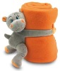 2011 new 100%polyester polar fleece baby blanket with toy