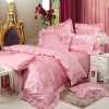2011 new Pink rose bedding set/bed sheet