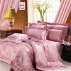 2011 new bedding set luxury pink/bed sheet