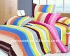2011 new design color rainbow reactive printed bedding set