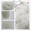 2011 new design embroidered fabric with handwork