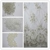 2011 new design lace embroidered fabric for wedding