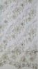 2011 new design lace embroidered fabric with beads for wedding
