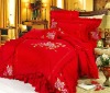 2011 new designed flower printed chinese bedding set