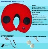 2011 new designed music massage neck pillow in U shape