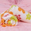2011 new fashion 100%polyester  color coral fleece blanket
