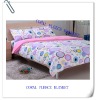2011 new fashion 100%polyester  color coral fleece printed blanket