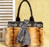 2011 new fashion lovely rabbit fur shoulder bags