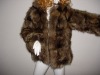 2011 new fashion raccoon dog fur coat