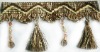 2011 new home textile curtain  bead  fringe