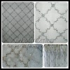 2011 new style 100% polyester mesh embroidery curtain fabric