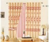 2011 new style floral burnout window organza gauze curtain