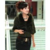 2011 new style short knitted rabbit fur coat