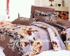2011 new styles 100% cotton reactive printed quilt cover bedding set