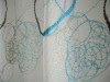 2011 newest USA 100% Polyester sheer  embroidery  curtain fabric