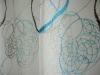 2011 newest USA 100% Polyester sheer embroidery curtain fabric