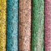 2011 snake design PU synthetic leather for bags