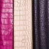 2011Hot sale crocodile embossed synthetic leather for bags shoes