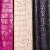 2011Hot sale crocodile embossed synthetic leather for shoes