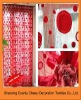 2011new 100%polyetser yarn dyed string shower curtain