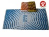 2012 100% cotton velour reactive print beach towel