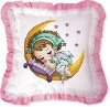 2012 An angel sleep in the Moon Sweet dreams hand embroidery pillow set