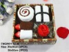 2012 Cotton Washing Hand Cake Towels Gift Box,Valentine Gift Towels Set,Birthday Gift