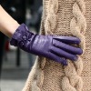 2012 Ladies Lambskin leather dress gloves PURPLE(L037NQ)