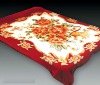 2012 M136 wine polyester mink Blanket